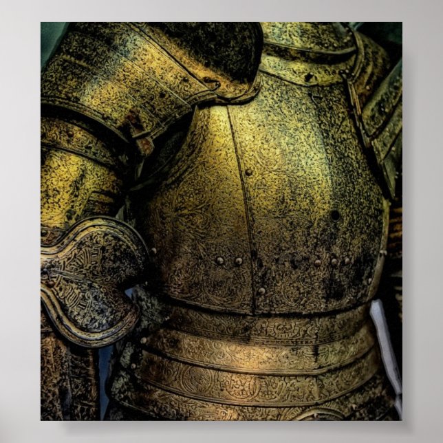 Armour of Mediaeval Knight Poster (Front)