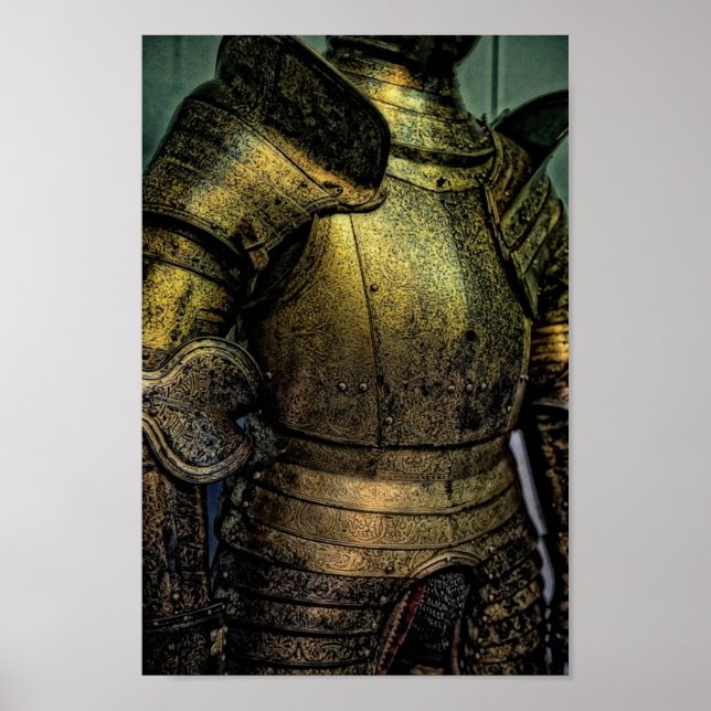 Armour of Mediaeval Knight Poster (Front)