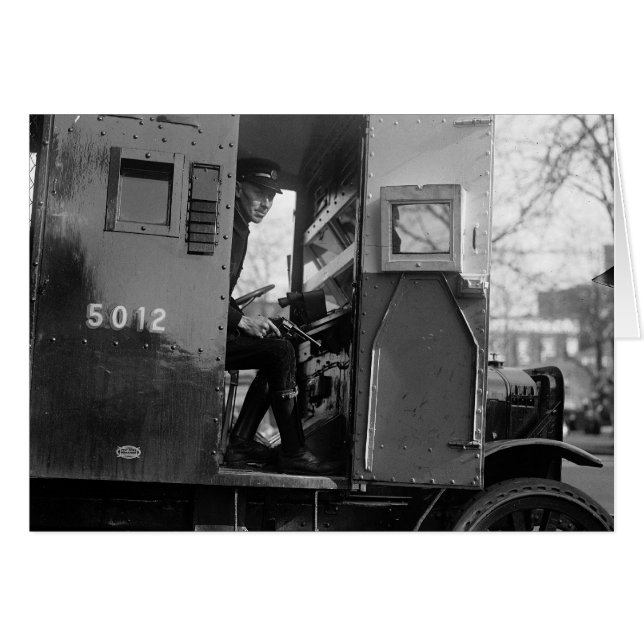 Armoured Car Driver With Pistol, 1925 (Front Horizontal)