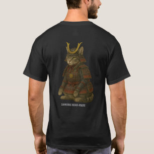 Armoured Cat Warrior Illustration T-Shirt