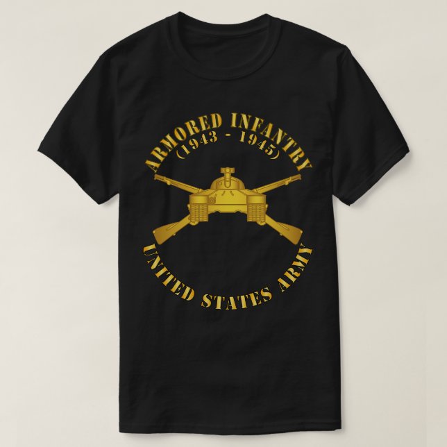 Armoured Infantry Branch  w BR X T-Shirt (Design Front)