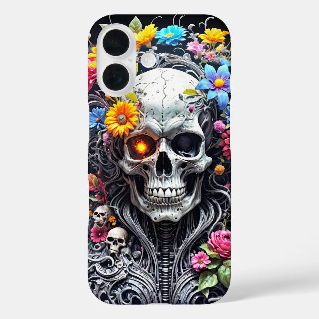 Armoured skull with flower cover (Back)