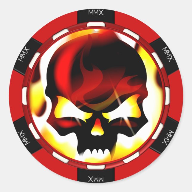 Armoured Theory Poker Chip Stickers (Front)