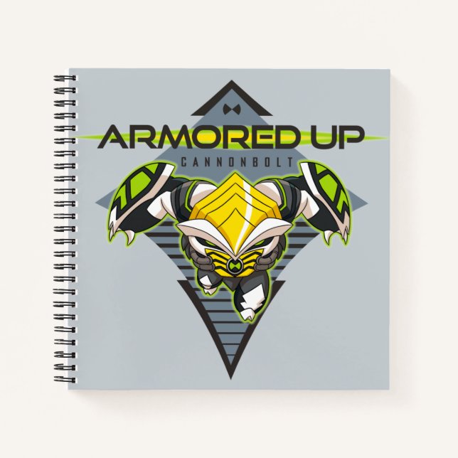 Armoured Up - Omni-Kix Cannonbolt Notebook (Front)
