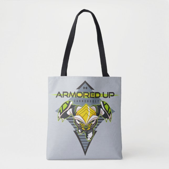 Armoured Up - Omni-Kix Cannonbolt Tote Bag (Front)