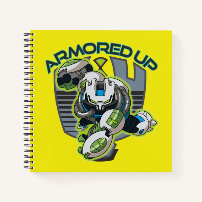Armoured Up - Omni-Kix Slapback Notebook (Front)