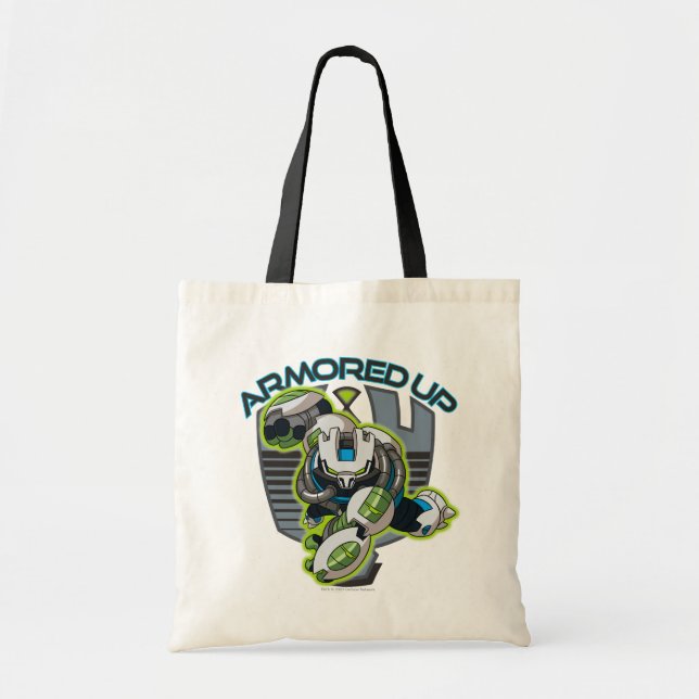 Armoured Up - Omni-Kix Slapback Tote Bag (Front)