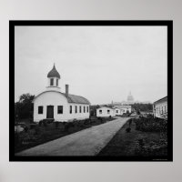 Armoury Square Hospital & US Capitol 1865