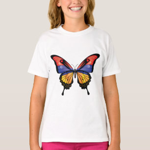 Armrnia Swallowtail Butterfly Flag Sticker T-Shirt