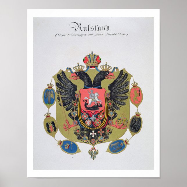 Arms and shield of the state of Imperial Russia, f Poster (Front)