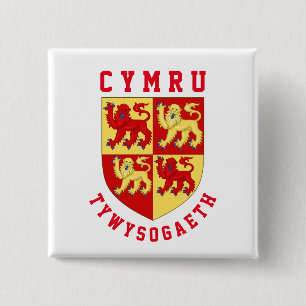 Arms of Mediaeval Principality of Wales 15 Cm Square Badge