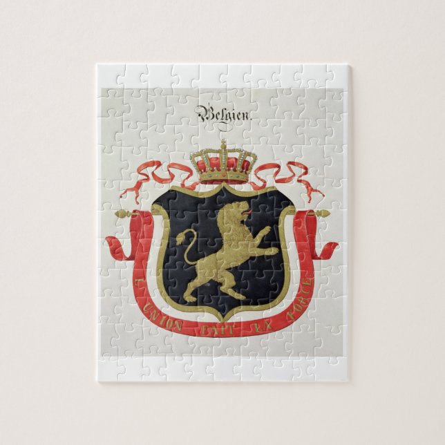 Arms of the Belgian Royal Family, from a collectio Jigsaw Puzzle (Vertical)