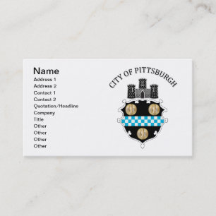 Arms of the city of Pittsburgh Business Card