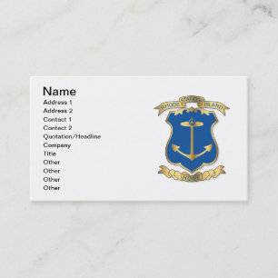 Arms of the state of Rhode Island Business Card