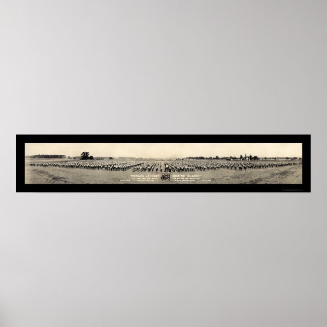 Armstrong Boxing Class Photo 1918 Poster (Front)