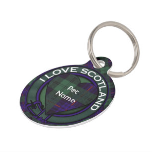 Armstrong clan Plaid Scottish tartan Pet Tag