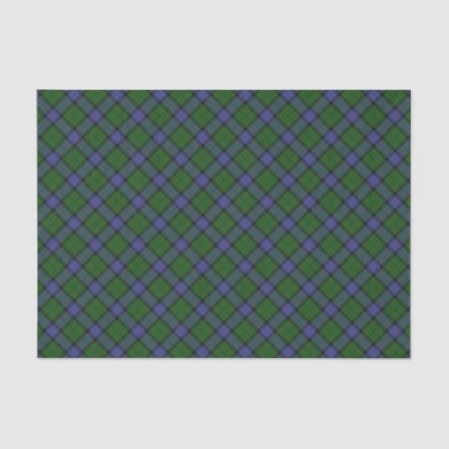 Armstrong Clan Scottish Tartan Plaid Pattern Tissue Paper (Front)