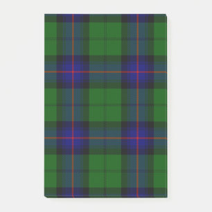 Armstrong clan tartan blue green plaid post-it notes