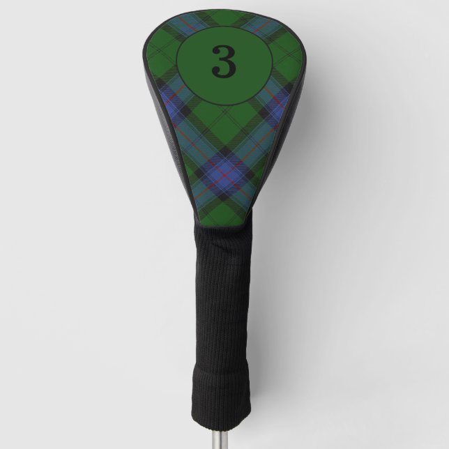 Armstrong Clan Tartan Scottish Plaid Pattern Golf Head Cover (Front)