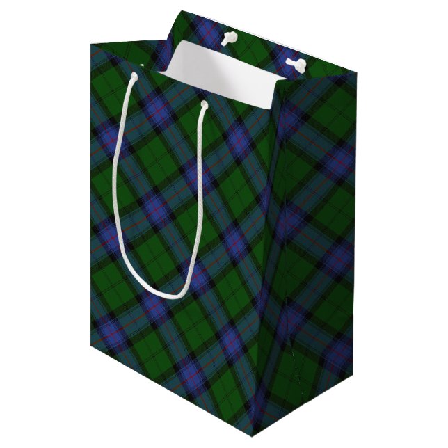 Armstrong Clan Tartan Scottish Plaid Pattern Medium Gift Bag (Front Angled)