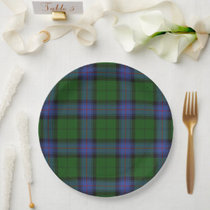 Armstrong Clan Tartan Scottish Plaid Pattern Paper Plate