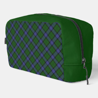 Armstrong Deep Green and Navy Scottish Highland Dopp Kit