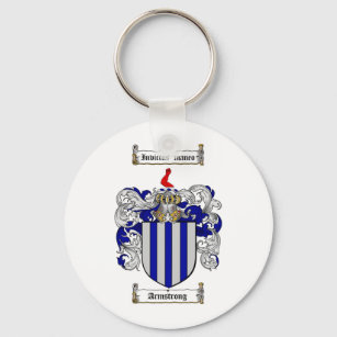 ARMSTRONG FAMILY CREST -  ARMSTRONG COAT OF ARMS KEY RING
