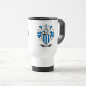 Armstrong Family Crest Coat of Arms Travel Mug (Front Right)