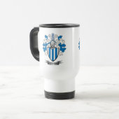 Armstrong Family Crest Coat of Arms Travel Mug (Front Left)
