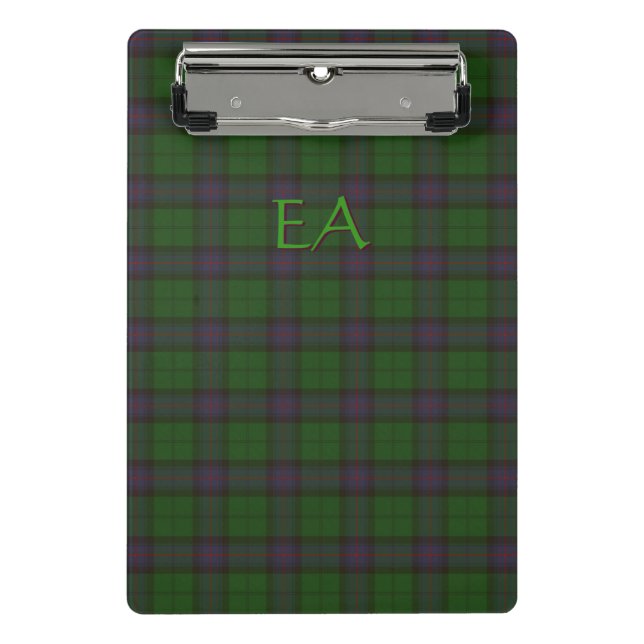 Armstrong Official Clan Tartan with your initials Mini Clipboard (Front)