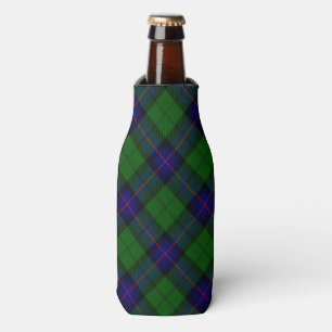 Armstrong tartan blue and green plaid bottle cooler