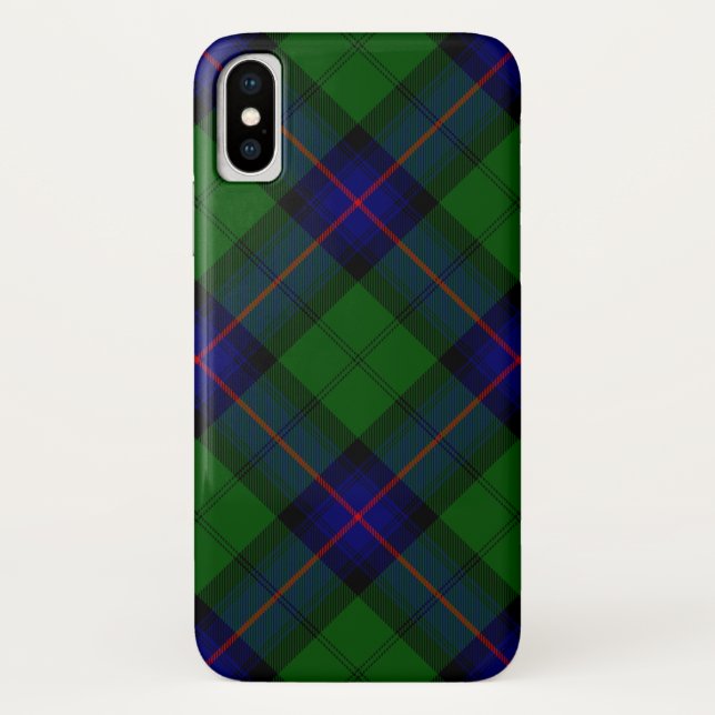 Armstrong tartan blue and green plaid Case-Mate iPhone case (Back)