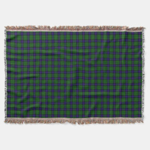 Armstrong tartan blue and green plaid throw blanket