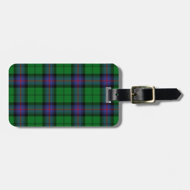 Armstrong Tartan Pattern Luggage Tag (Front Horizontal)