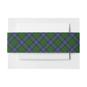 Armstrong Tartan Scottish Plaid Invitation Belly Band