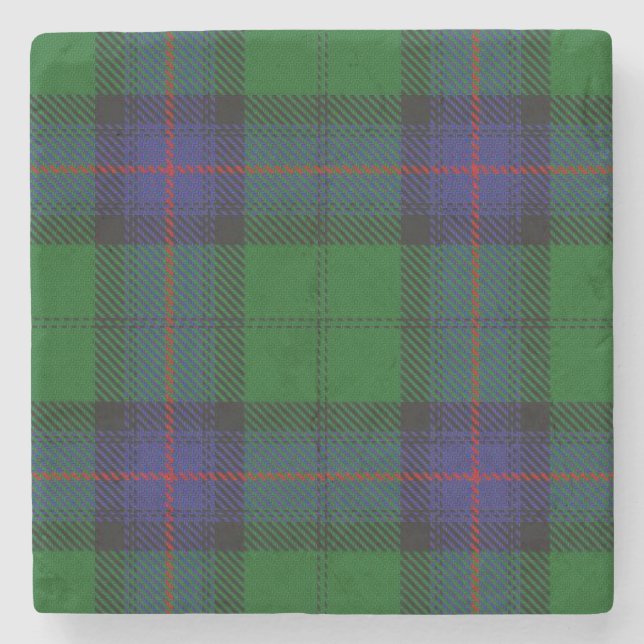 Armstrong Tartan Stone Coaster (Front)