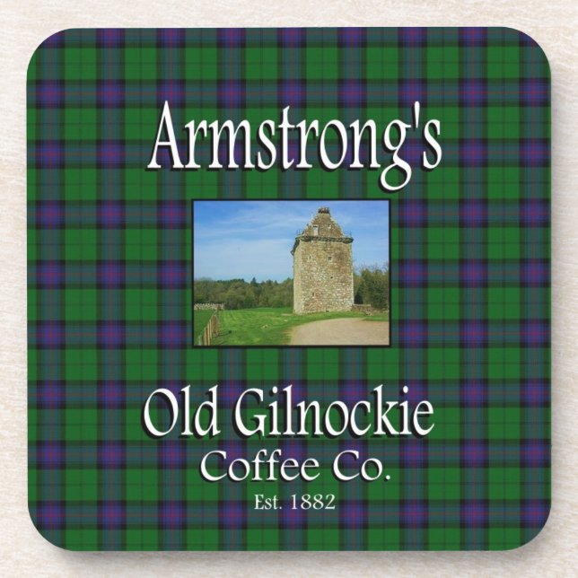 Armstrong's Old Gilnockie Coffee Co. Coaster Set (Front)