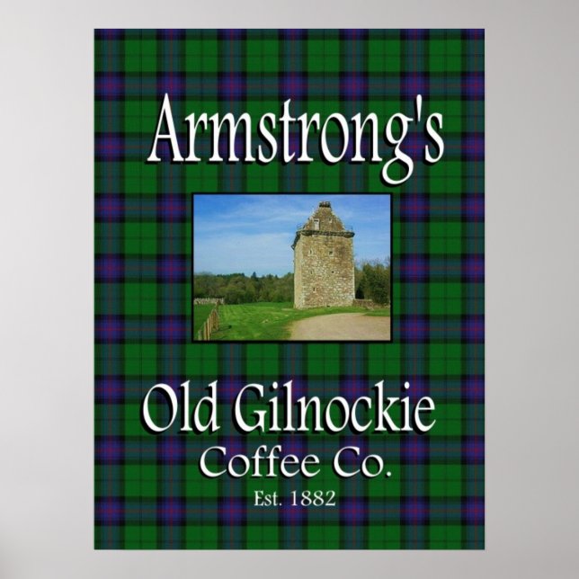 Armstrong's Old Gilnockie Coffee Co. Poster (Front)
