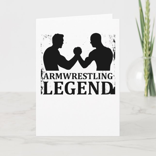 Armwrestling Legend Arm Wrestling Armfighting Gift Card (Front)