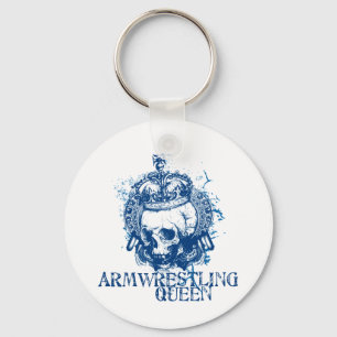 Armwrestling Queen Key Ring