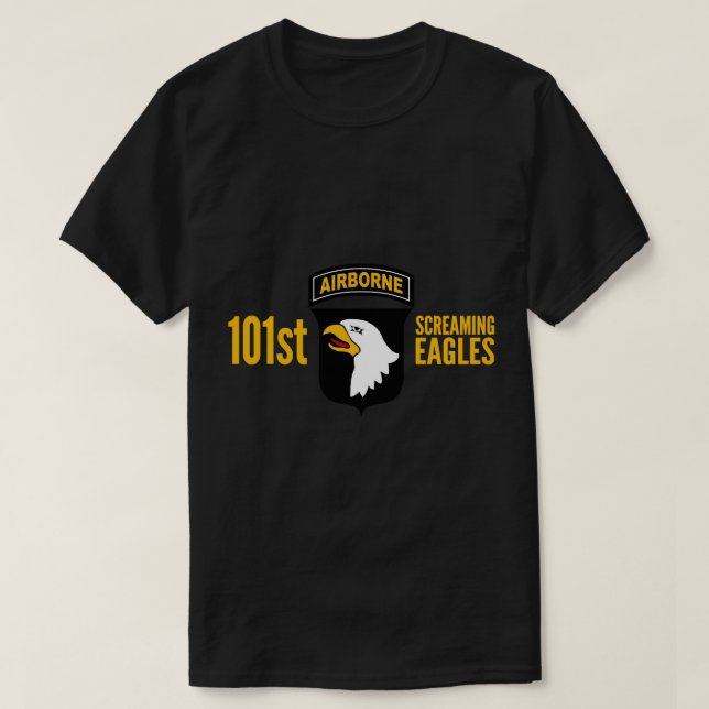 ARMY 101ST AIRBORNE DIVISION SCREAMING EAGLES US P T-Shirt (Design Front)
