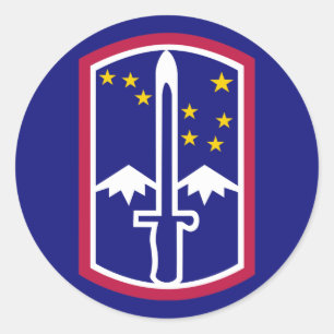 Army 172nd Infantry Brigade Classic Round Sticker