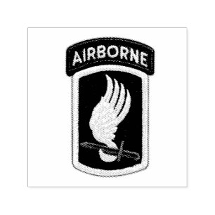 Army 173rd Airborne Brigade Sky Soldiers Patch Self-inking Stamp
