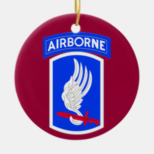 Army 173rd Brigade Combat Team Ceramic Ornament