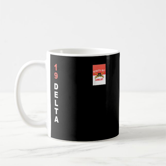 Army 19 Delta Cavalry Scout Coffee Mug (Left)