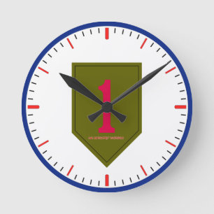 Army 1st Infantry Division Round Clock