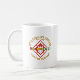 Army -  20th Engineer Brigade with VIetnam SVC Ri Coffee Mug