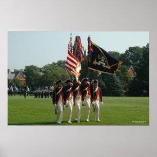 Army 3d Infantry - The Continental Colour Guard Poster