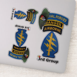 Army 3rd Special Forces Group SFG contour stickers