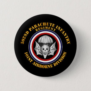 Army - 502nd PIR - 101st Airborne Division 6 Cm Round Badge